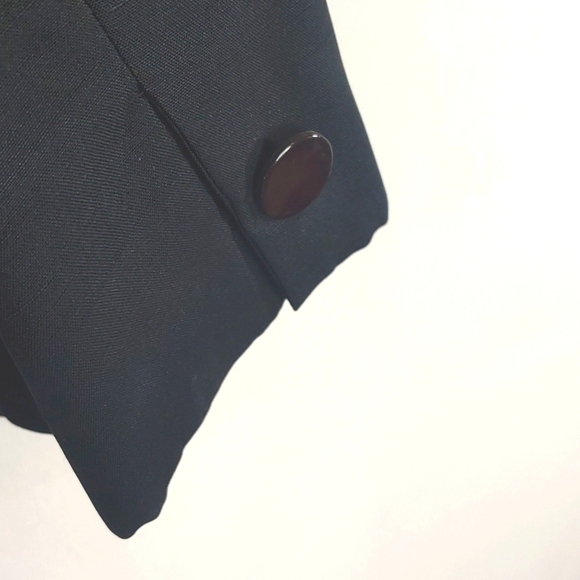 Breckenridge Petites Navy 100% Silk Blazer Size 8 Petite - Picture 4 of 5